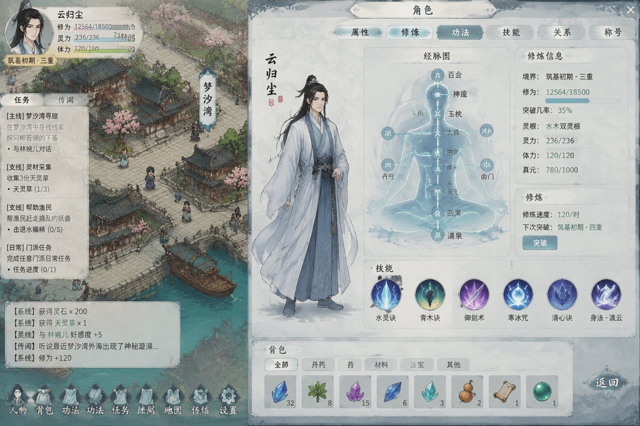 谪仙索欢录 国风修仙 内容截图 1