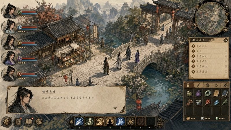 金庸群侠传5爱与死仙狐MOD六周年 角色路线 资料图 6